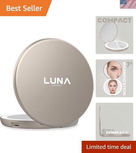 Inch round lighted makeup - 5-inch,