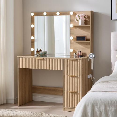 Luxoak fluted dressing table - luxoak,