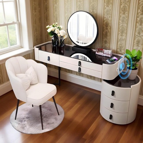 Vanity table with mirror - table,