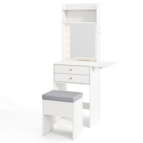 Vanity desk with mirror - desk,