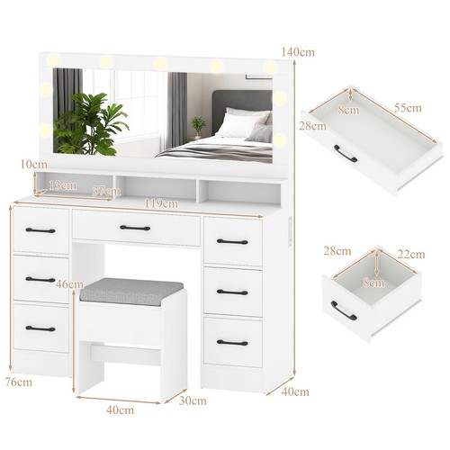 Vanity desk makeup table with - desk,
